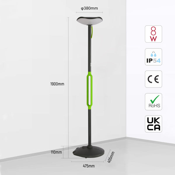 Солнечный садовый светильник Poppy с Bluetooth-колонкой, идеален для создания уютной атмосферы в саду или на веранде.
