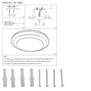 User manual for Step LED Flush Ceiling Light Blue D400 6000K/4000K/3000K 27Wx2(TEKLED)-165-16003