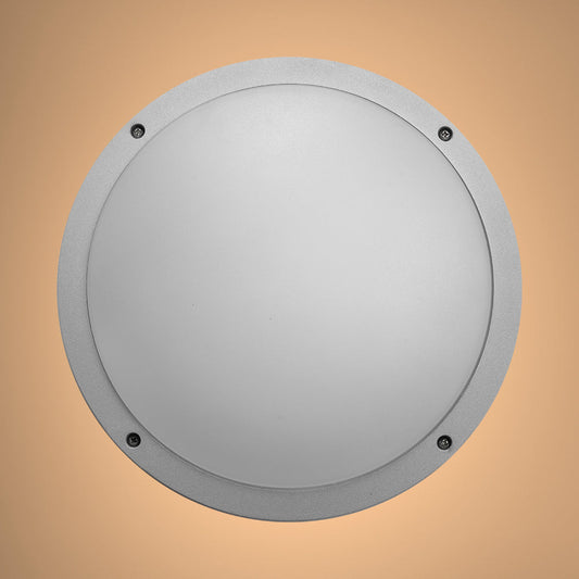 Круглый настенный светильник из литого алюминия, идеальный для ванных комнат в современном стиле, защита IP54, 20W, 4000K.