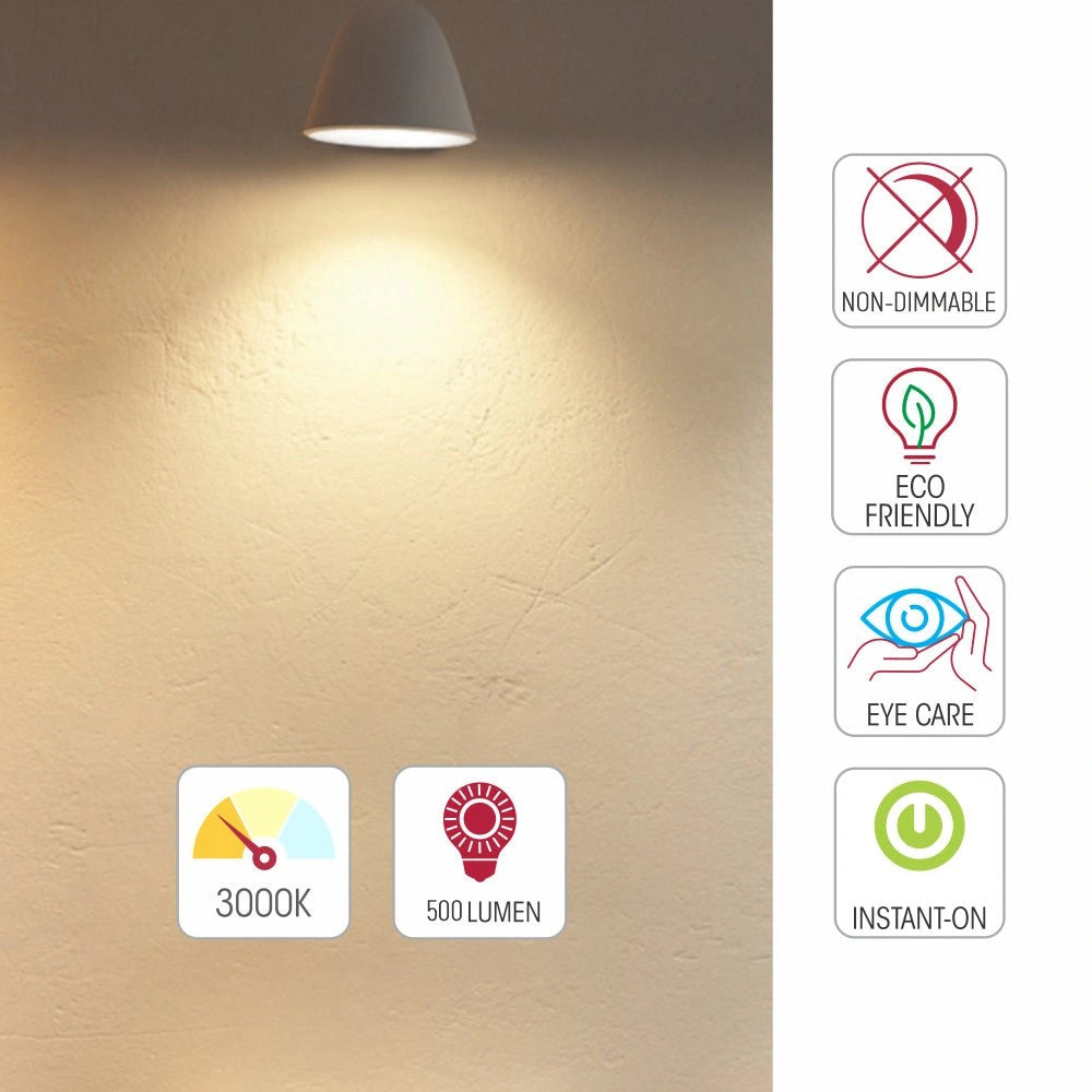 Технические характеристики G9 LED лампы, 4.8W, 500lm, 3000K, идеальна для освещения в помещениях с современным декором.