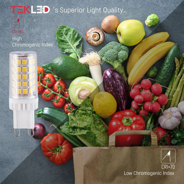 Компактная LED-капсульная лампа G9, мощностью 4,8 Вт, идеальна для освещения кухни в современном стиле.