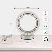 Основное изображение кольцевой светодиодной лампы, подходящей для современных интерьеров гостиниц и жилых помещений.