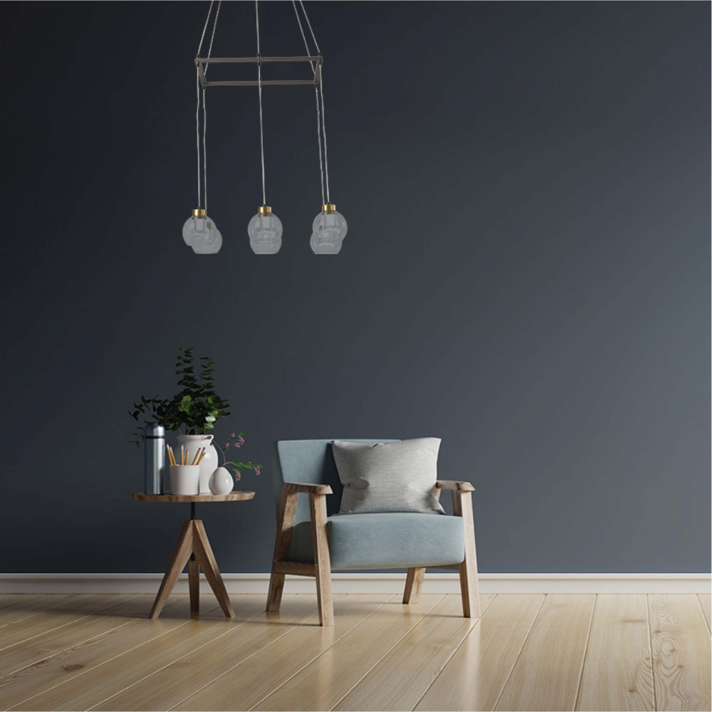 Изображение регулируемого светильника с LED, подходящего для современных гостиных и стильного интерьера.
