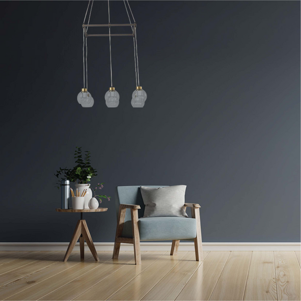 Изображение регулируемого светильника с LED, подходящего для современных гостиных и стильного интерьера.