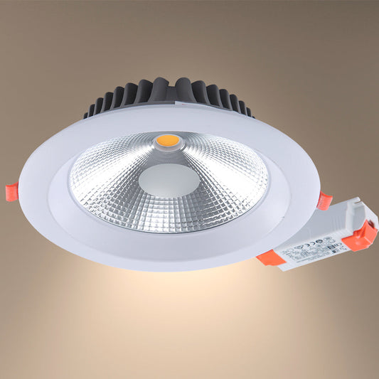 Основное изображение встроенного LED-освещения 30Вт для современного офиса с холодным белым светом и минималистичным дизайном.