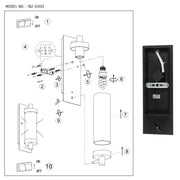 Technical specs of Timeless Elegance Wall Sconce - Durable Glass & Aluminum, E27 Compatible Outdoor/Indoor Light 182-03413