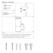 user manual Up-Down Outdoor Wall Lamp IP54 GU10 Dark Grey 1 lamp