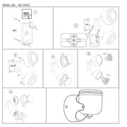 Technical specs of Up Down Tiltable Outdoor Wall Light GU10 Black 182-03412