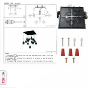 User manual for Clear Black Globe Glass Modern Nordic Chandelier with 13xG9 Fitting | TEKLED 158-19570
