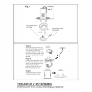 User manual for Fixed Diecast Aluminium Downlight Satin Nickel IP20 GU10 | TEKLED 143-03728